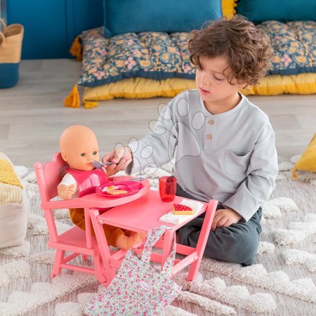 Accesorii pentru păpuși - Set de masă cu geantă și bavețică Large Meal Set Corolle - 15