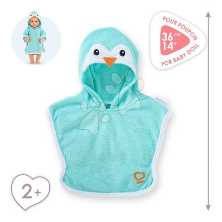Oblečení pro panenky - Župan pro panenku Bathcape Penguin Mon Grand Poupon Corolle - 4