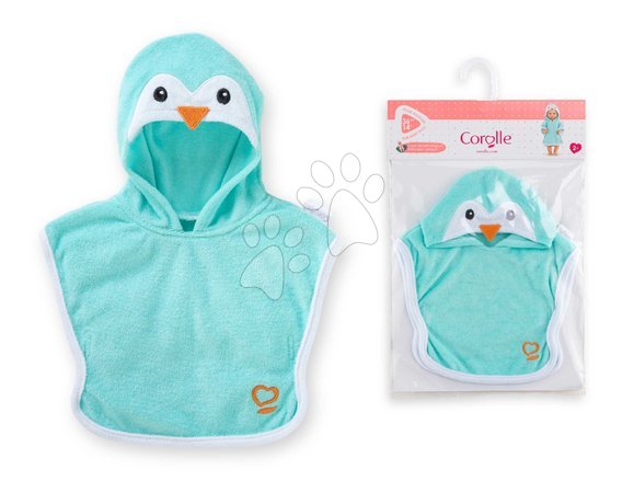Oblečení pro panenky - Župan pro panenku Bathcape Penguin Mon Grand Poupon Corolle - 5