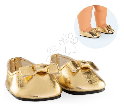 Játékbaba ruhák | Oldal 7 - Balettcipők játékbabára Golden Ballet Flat Shoes Corolle_1