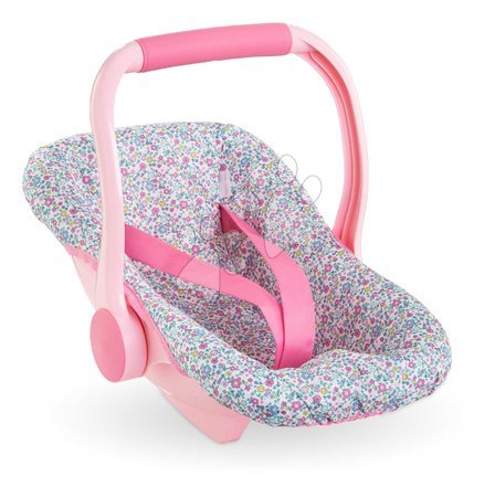 Poussettes pour poupées | Page 2 - Siège auto - cosy pour poupée Flowered Baby Doll Carrier Corolle