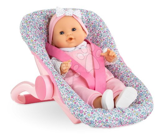 Poussettes pour poupées | Page 2 - Siège auto - cosy pour poupée Flowered Baby Doll Carrier Corolle_1