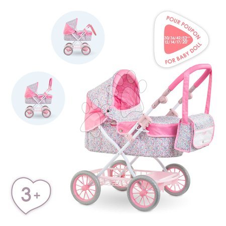 Poussettes à partir de 18 mois - Landau pour poupée Flowered Carriage Corolle - 10