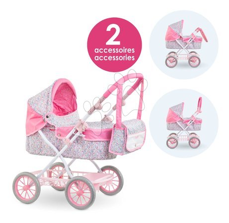 Poussettes à partir de 18 mois - Landau pour poupée Flowered Carriage Corolle - 11