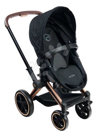 Passeggini per bambole set - Set passeggino trio con bambola Albane Cybex Black 3in1 Pram Corolle - 2