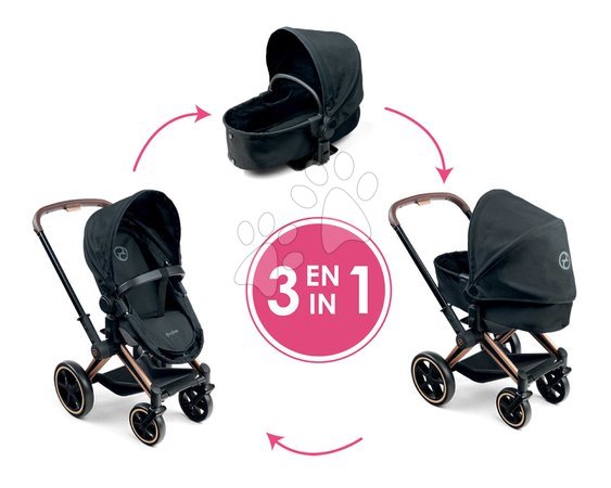 Corolle | Página 2 - Cochecito 3 en 1 para muñeca Cybex Black 3in1 Priam Corolle_1