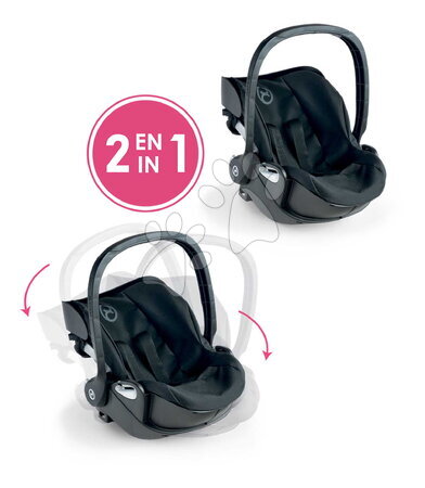 Passeggini per bambole set - Set ovetto con bambola Eloise Baby Doll Carrier Cybex Priam 2in1 Nero Corolle - 10