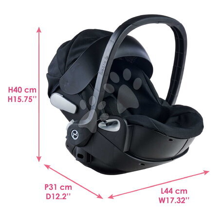 Passeggini per bambole set - Set ovetto con bambola Eloise Baby Doll Carrier Cybex Priam 2in1 Nero Corolle - 28
