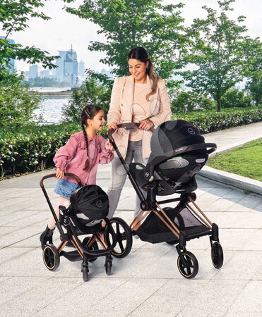 Passeggini per bambole set - Set ovetto con bambola Eloise Baby Doll Carrier Cybex Priam 2in1 Nero Corolle - 14