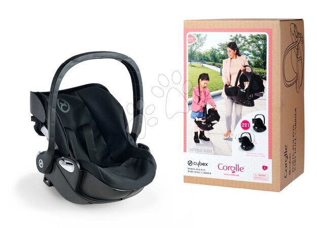 Kolica od 18 mjeseci - Jaje za lutku Baby Doll nosiljka Cybex Priam 2u1 Black Corolle - 10