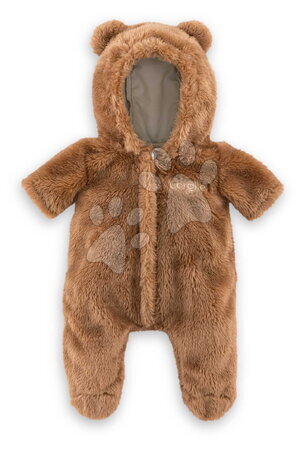 Od 2 do 3 rokov - Kombinéza pre bábiku Bunting Brown Bear Little Explorer Mon Grand Poupon Corolle