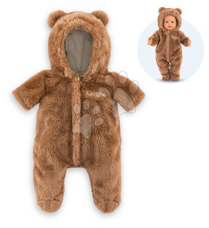 Od 2 do 3 rokov - Kombinéza pre bábiku Bunting Brown Bear Little Explorer Mon Grand Poupon Corolle_1