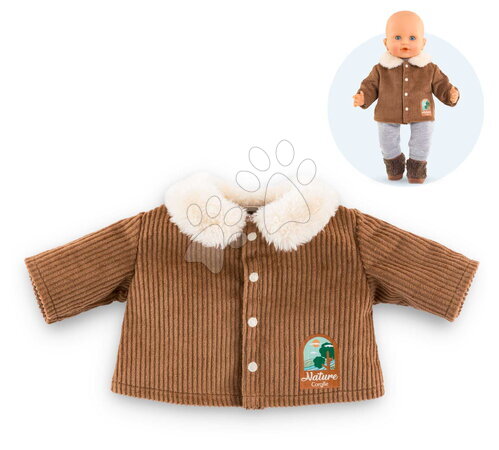 Od 2 do 3 rokov - Menčestrová bunda pre bábiku Velvet Jacket Little Explorer Mon Grand Poupon Corolle_1