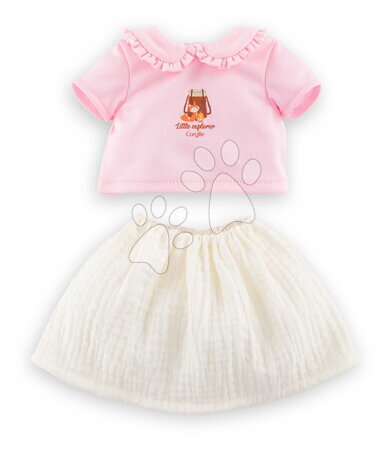 Od 2 do 3 rokov - Tričko a sukňa pre bábiku T-Shirt & Skirt Little Explorer Mon Grand Poupon Corolle