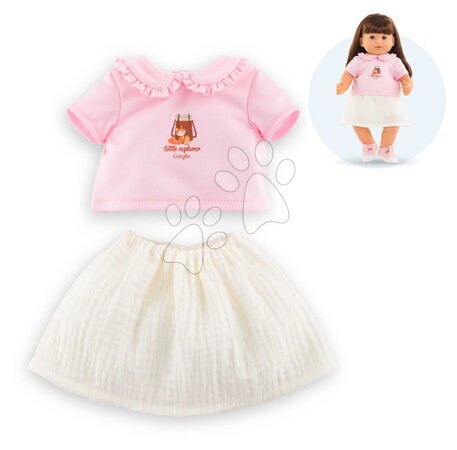 Od 2 do 3 rokov - Tričko a sukňa pre bábiku T-Shirt & Skirt Little Explorer Mon Grand Poupon Corolle_1