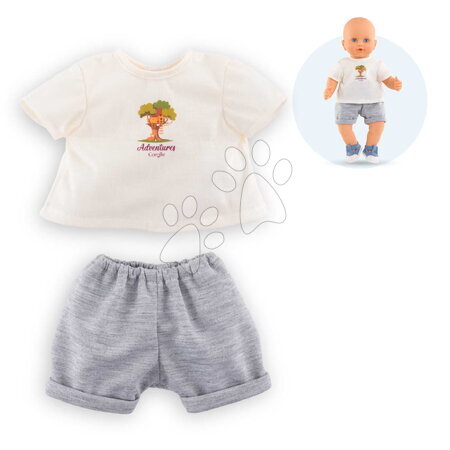 Od 2 do 3 rokov - Tričko a kraťasy pre bábiku T-Shirt & Short Little Explorer Mon Grand Poupon Corolle_1