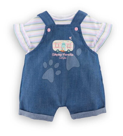 Od 2 do 3 rokov - Overal a tričko pre bábiku Romper & T-Shirt Little Explorer Mon Grand Poupon Corolle