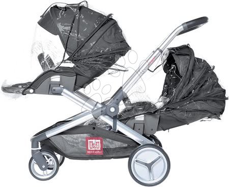 Reisen mit Babys - Kinderwagen Evolutwin® für zwei Kinder Red Castle