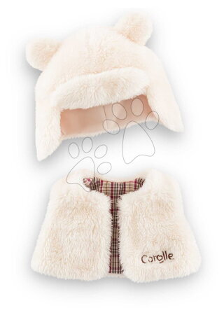 Od 2 do 3 rokov - Vesta a čiapka pre bábiku Winter Set Little Explorer Mon Grand Poupon Corolle