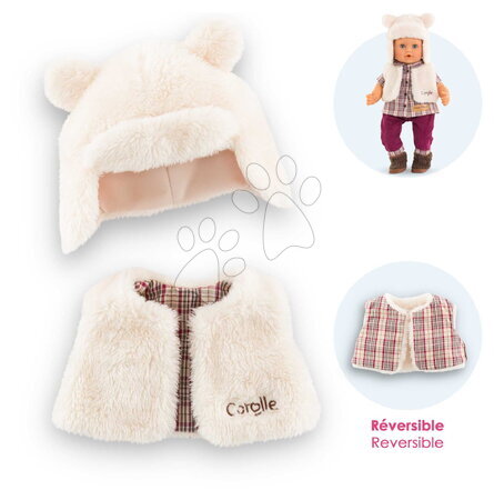 Od 2 do 3 rokov - Vesta a čiapka pre bábiku Winter Set Little Explorer Mon Grand Poupon Corolle_1