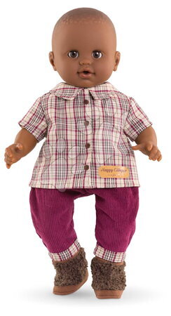Oblečení pro panenky - Kostkovaná košile a kalhoty pro panenku Plaid Shirt & Pants Little Explorer Mon Grand Poupon Corolle - 2