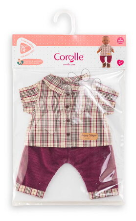 Oblečení pro panenky - Kostkovaná košile a kalhoty pro panenku Plaid Shirt & Pants Little Explorer Mon Grand Poupon Corolle - 5