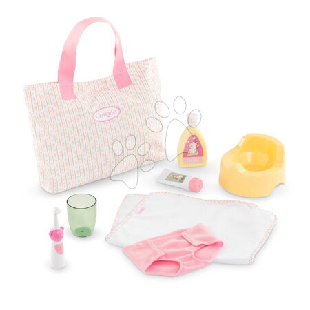 Doplnky pre bábiky - Prebaľovacia taška pre bábiku Changing Accessories Set Tulips Corolle