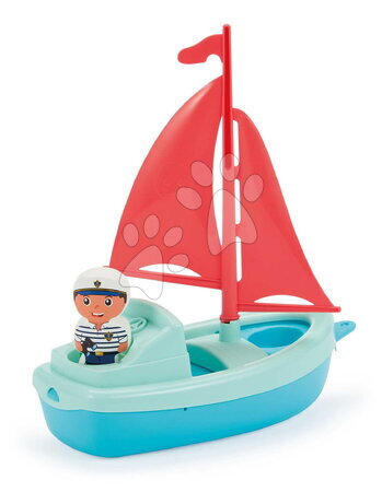 Játék hajók és csónakok - Vitorláshajó tengerésszel Écoiffier