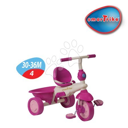 Tříkolky od 10 měsíců - Tříkolka Safari Flamingo Touch Steering smarTrike - 4