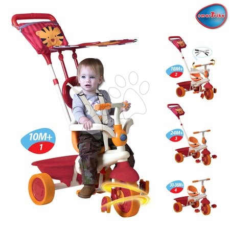 Tříkolky od 10 měsíců - Tříkolka Safari Lev Touch Steering smarTrike - 1