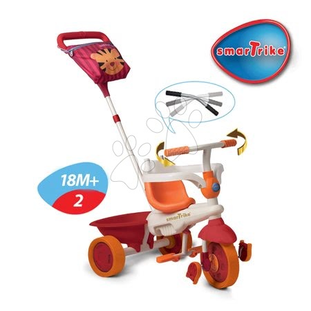 Tříkolky od 10 měsíců - Tříkolka Safari Lev Touch Steering smarTrike - 3
