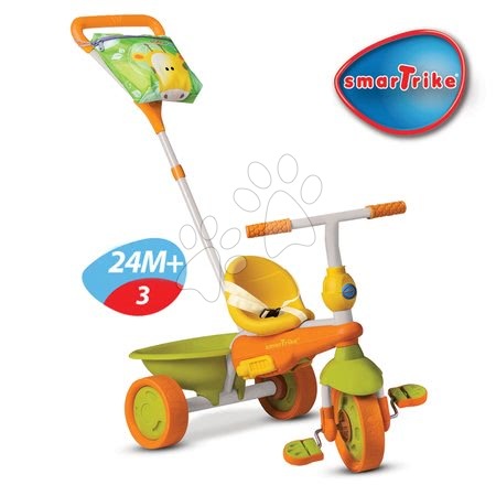 Tříkolky od 10 měsíců - Tříkolka Safari Žirafa Touch Steering smarTrike - 3