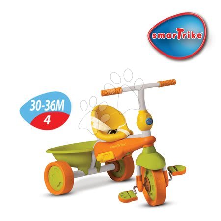 Tříkolky od 10 měsíců - Tříkolka Safari Žirafa Touch Steering smarTrike - 4