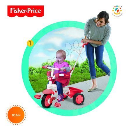 Rowerki trójkołowe od 10 miesiąca - Rowerek trójkołowy Fisher-Price Classic Red smarTrike - 1
