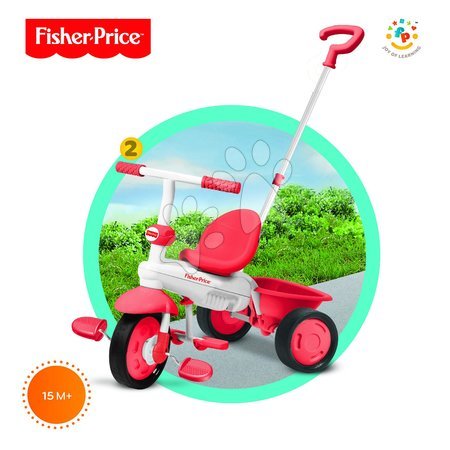 Rowerki trójkołowe od 10 miesiąca - Rowerek trójkołowy Fisher-Price Classic Red smarTrike - 2