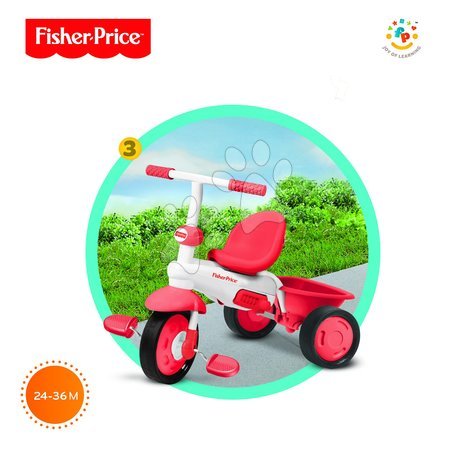 Rowerki trójkołowe od 10 miesiąca - Rowerek trójkołowy Fisher-Price Classic Red smarTrike - 3