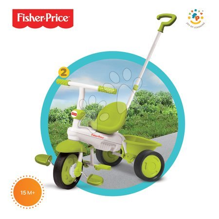Rowerki trójkołowe od 10 miesiąca - Rowerek trójkołowy Fisher-Price Classic Plus Green smarTrike - 2