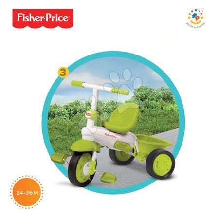 Rowerki trójkołowe od 10 miesiąca - Rowerek trójkołowy Fisher-Price Classic Plus Green smarTrike - 3