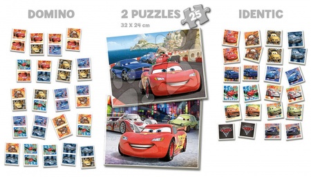 Progresivní dětské puzzle - Puzzle Auta 2 SuperPack 4 v 1 Educa - 1