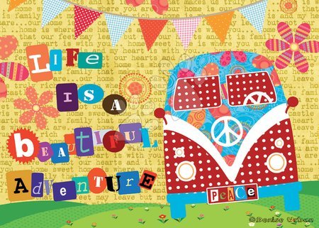 Puzzle 500 dílků - Puzzle Život je krásné dobrodružství Educa - 1