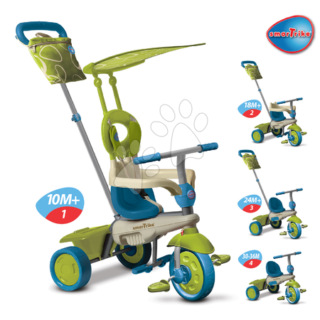 Triciklik 10 hónapos kortól - Tricikli Vanilla Touch Steering smarTrike - 1