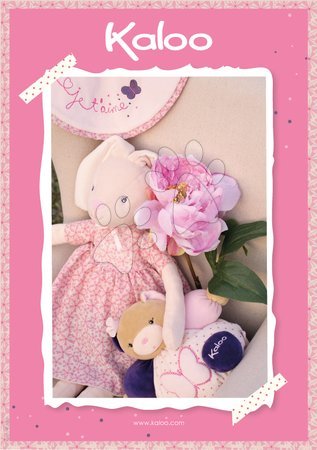 Hadrové panenky - Plyšový králíček panenka Petite Rose-Musical Doll Kaloo - 6