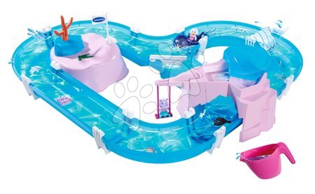 AquaPlay - Vodní dráha ve tvaru srdce s houpačkou a skrýší Mermaid AquaPlay
