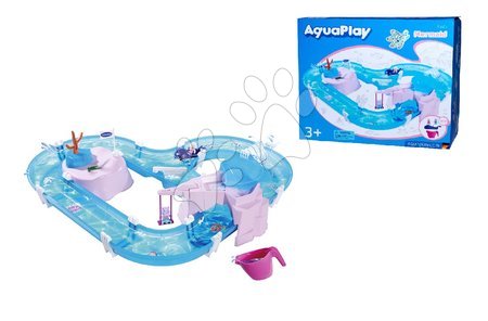 Pistas de agua para niños - Vía acuática en forma de corazón con columpio y escondite Mermaid AquaPlay - 10