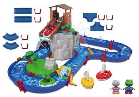 Vodné dráhy sety AquaPlay - Set vodná dráha Adventure Land AquaPlay dobrodružstvo pod vodopádom a náhradné diely a tesnenia