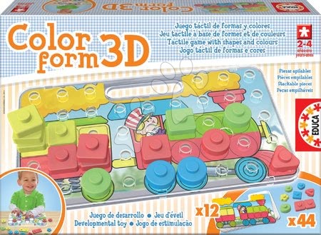 Puzzle pre najmenších - Priestorové puzzle Color Form 3D Baby Educa - 1