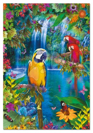 Puzzle i društvene igre - EDUCA 15512 Puzzle Genuine Bird Tropical Land 500 ks, 48*34 cm + Fix Puzzle lepidlo_1