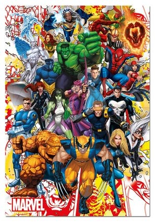  - Puzzle Marvel Heroes Educa 500 elementów od 11 lat_1