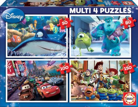 Progresivní dětské puzzle - Puzzle Pixar Educa