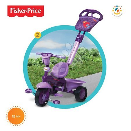 Tříkolky od 10 měsíců - Tříkolka Fisher-Price Royal Purple smarTrike - 3